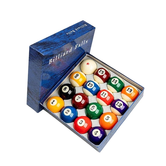 braveheart Accessoires de Snooker Professionnels Boules de Billard en Résine Ensemble Complet Boules de Table de Billard Colorées et Brillantes Résistantes à l'Usure
