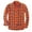Orange, variant on IWRICH Men's Plaid Button down Shirts Regular Fit Long Sleeve Tops Long Sleeve Casual Tees Yellow XL