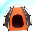 thumbnail image 3 of Tienda de campaña plegable portátil para mascotas, impermeable, Oxford, para exteriores e interiores, caseta para perros, cachorros, perrera tipo nido para perros pequeños, cachorros, gatitos y gatos, 3 of 4