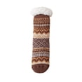 thumbnail image 3 of Nestiefly Fuzzy Slipper Socks for Women with Grip Dots, Non Slip Cozy Winter Gifts | Plush Sherpa Lining, Stretch Knit Coffee, 3 of 7