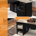 thumbnail image 4 of Craftian 71" L-Shaped Desk File Cabinet, Computer Desk with Power Outlets, Executive Desk for Home Office, 4 of 10