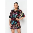 thumbnail image 4 of 2Chique Boutique Women's Multicolor Printed Tunic Dress, 4 of 7