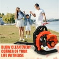 thumbnail image 6 of DJZ 6800rpm 52cc Gas Backpack Leaf Blower,2-Stroke Engine 550cfm Commercial-Grade Dust Blower,2.3hp Snow Removal Blower _Orange, 6 of 13