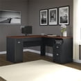 thumbnail image 2 of Kingfisher Lane L-Shaped Wood Computer Desk in Black, 2 of 6