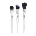 thumbnail image 4 of 4pcs Makeup Brush Set Electroplate Comfortable Touch Soft Bristle Cosmetic Brush Set Makeup Tool Sliver, 4 of 5