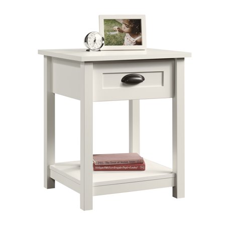 Sauder County Line Nightstand Soft White Finish Walmart Com Walmart Com
