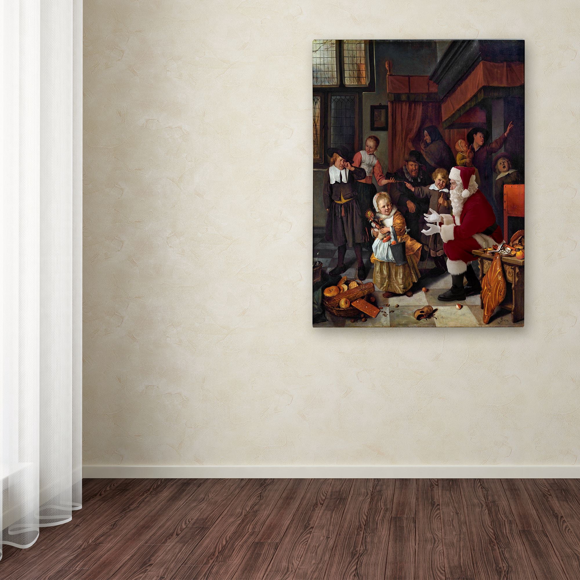 Trademark Fine Art 'Steen-The Feast Of St. Nicholas' Canvas Art by Ed Wheeler