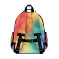 thumbnail image 3 of Colorful Tie Dye Cloud Shape Pattern Backpack for School,Cute School Bag,Schoolbag with Adjustable Shoulder Straps & Padded Back,15.25"x11.5"x5.25", 3 of 5