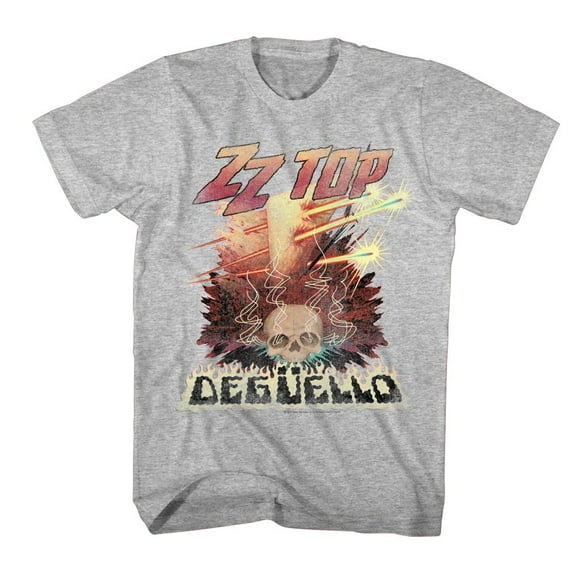 ZZ Top Deguello Gray Heather Adult T-Shirt Lt
