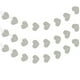 thumbnail image 5 of Moyic 1 Juego de guirnaldas de corazón para decoración de fiestas, decoración del Día de San Valentín, pancarta colgante romántica con diseño de Plata 2piezas Moyic CBP366440, 5 of 5