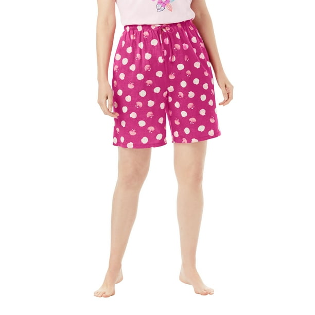 Dreams & Co. Dreams & Co. Women's Plus Size Print Pajama Shorts
