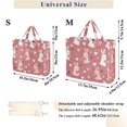 thumbnail image 2 of FORMRS Womens Corduroy Tote Bag Crossbody Shoulder Handbag with Pocket, Bunny Love Blooms, 2 of 7