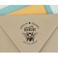 thumbnail image 4 of Printtoo Personalized&nbsp;Blue Self Inking Wedding Favor Custom Stamper Meant To Bee Round Heavy Duty Stamp-40 mm, 4 of 6