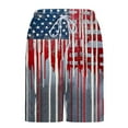 thumbnail image 6 of cllios Men's American Flag Shorts Casual Summer Shorts with Compression Liner Quick Dry Elastic Waist Swim Trunks Vacation Lightweight Beach Shorts with Pockets, 6 of 7