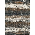 thumbnail image 3 of Mark&Day Area Rugs, 8x10 Drunen Modern Shag Charcoal Area Rug, Light Blue Dark Blue Cream Carpet for Living Room, Bedroom or Kitchen (7'10" x 10'), 3 of 7