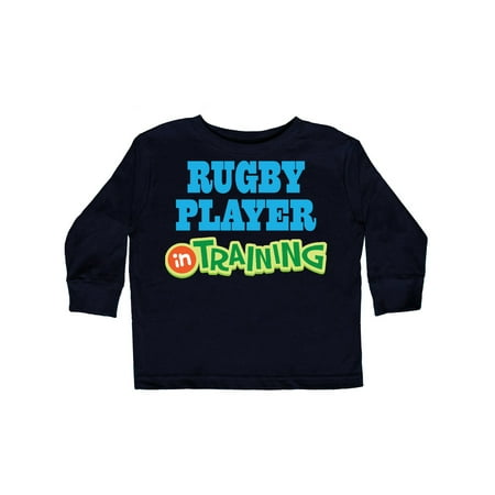 

Inktastic Rugby Player in training Gift Toddler Boy or Toddler Girl Long Sleeve T-Shirt