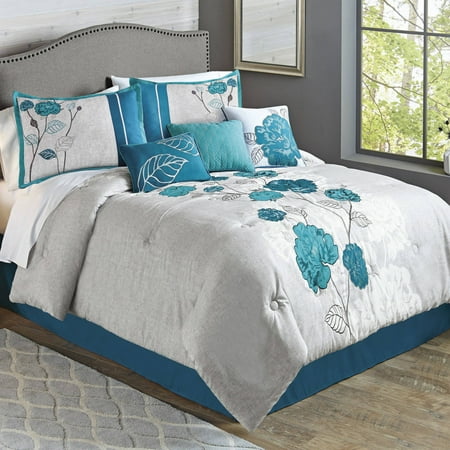 Better Homes Gardens Full Or Queen Blooming Roses Teal