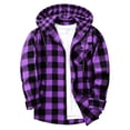 thumbnail image 4 of Plaid Hoodie Jacket for Men Ghalytn Buffalo Check Sweatshirt - Casual Zip Up with Pockets, 4 of 6