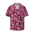 thumbnail image 3 of Goofa Orchids Flowers Printed Men's Casual Short-sleeved Shirt,Lightweight Breathable Button-down,Summer Casual men's top,Versatile Fashion shirt-Medium, 3 of 7