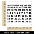 thumbnail image 2 of Perpetual Calendar Date Fill-In with Days of the Week Month Square Rubber Stamp Stamping Scrapbooking Crafting - Medium 1.75in, 2 of 7