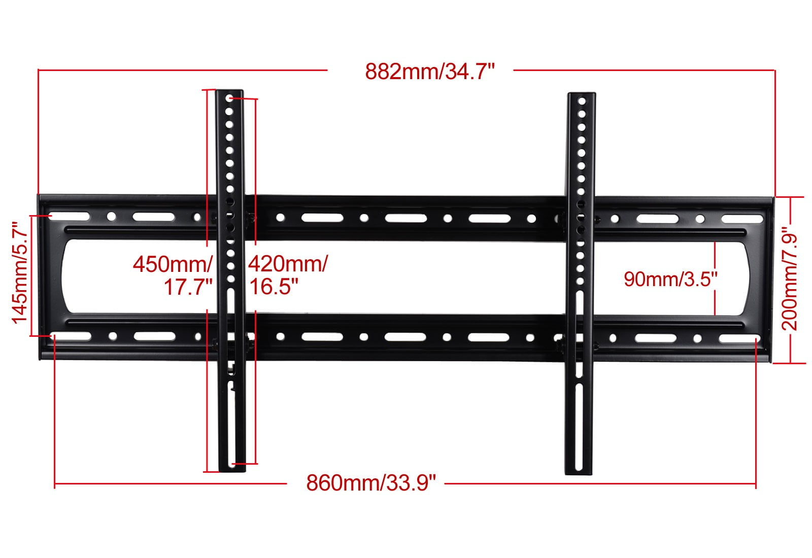 VideoSecu Tilt TV Wall Mount for 60 65 70 75 80 85" Panasonic 85AX850U LG Sharp LC-70UE30U LC-80UE30U LCD LED Plasma b08