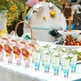thumbnail image 2 of 30pcs Plastic Martini Glasses Reusable Tilted Dessert Cups, Clear Martini Plastic Cups, Plastic Cocktail Glasses Disposable Style, Clear Dessert Cups For Appetizer Cups Party Tasting Wedding Events, 2 of 7