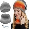 thumbnail image 2 of Lroveb Women Hat and Scarf Set Winter Woolen Scarf | Face Ear Conservation Thick Lined Men On Cold Weather Outfits, 2 of 8