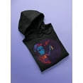 thumbnail image 3 of Graffiti Alien Hoodie Men -Image by Shutterstock, Male 3X-Large, 3 of 4