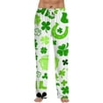 thumbnail image 2 of Men's St Patrick's Day Print Comfortable Casual Drawstring Pants Full Length Lounge Pants Soft Polyester Spring Summer Wear 2026 Light Green M, 2 of 7