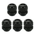 thumbnail image 1 of 5Pack G 1" Pasacables de Nailon, Grommet Ajustable Impermeable para Cables, Negro, 1 of 6