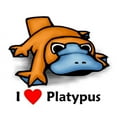 thumbnail image 2 of CafePress - I Love Platypus Mug - 11 oz Ceramic Mug - Novelty Coffee Tea Cup, 2 of 4
