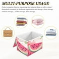 thumbnail image 7 of Watermelon Summer Dreamy Background Foldable Storage Bin with Lid and Handle Collapsible Storage Box 16.5 x 12.6 x 11.8 inches, 7 of 7
