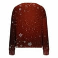 thumbnail image 6 of Horkkom Cardigan for Women Christmas Snowflakes Print Fleece Cardigans Holiday Button Down Soft Jacket M, 6 of 6