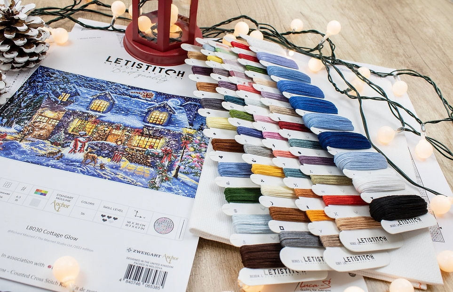 Letistitch Cottage Glow Counted Cross-Stitch Kit