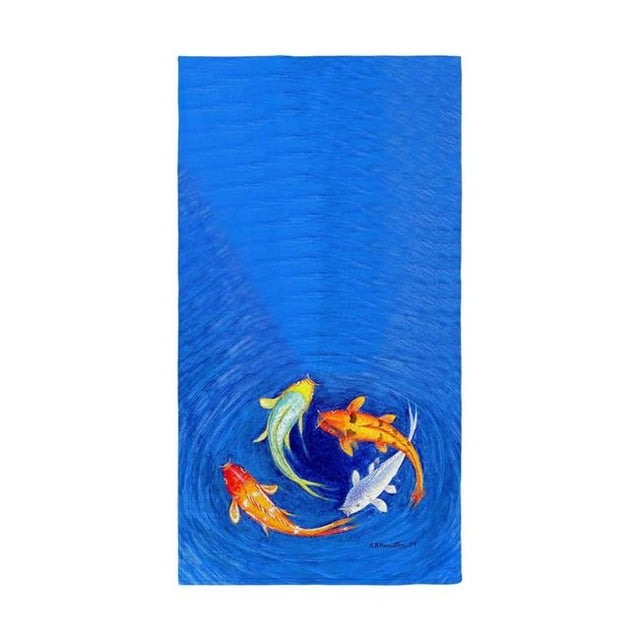 Betsy Drake BT857 Serviette de Plage Koi Tourbillonnant