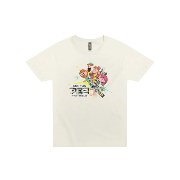 PEZ Retro Assorted Fruit Candy Collectibles Tee
