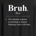 thumbnail image 3 of Instant Message - Bruh Definition  - Men's Long Sleeve T-Shirt, 3 of 6