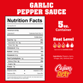 thumbnail image 4 of Cajun Nation Cajun HEAT Garlic Pepper Hot Sauce, 5 oz – Spicy Red Pepper Vinegar Sauce – Low Sodium, No MSG – Louisiana-Style Cajun Flavor, 4 of 7