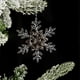 thumbnail image 4 of Adorno navideño de copo de nieve de acrílico transparente | Colgante con purpurina para árbol y decoración del hogar | Disponible en 3 tamaños (10,9 cm, 15,8 cm y 18,2 cm) | Incluye 1 adorno, 4 of 6