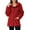 Red, variant on Sherpa Fleece Jackets for Women Lightweight Casual Solid Long Sleeve Full Zip Hooded Plush Coat Winter Warm Hoodies
