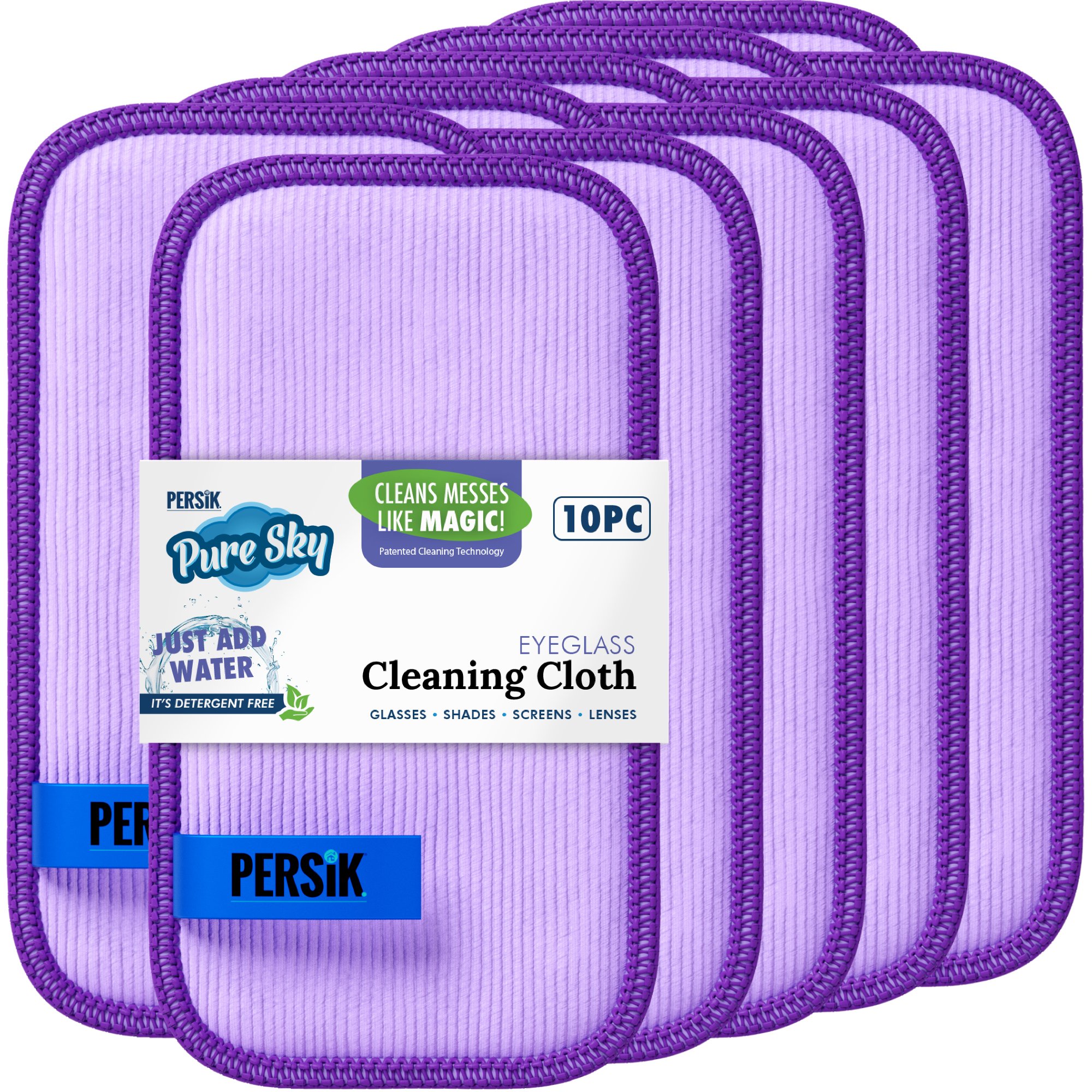 PureSky Eyeglass Cleaner Cloth Streak Free Ultra Microfiber Eyeglass