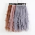 thumbnail image 2 of Women's Tulle Skirt Formal High Low Asymmetrical Elastic Waist Tutu Skirts, 2 of 2