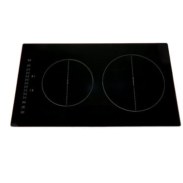 KFFKFF 2 Burner Electric Cooktop, 12 -Inch Built -In Electric Stove Top with 9 Heating Levels and Touch Control, Easy To Clean Ceramic Glass Surface