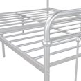 thumbnail image 7 of Full Size Metal Platform Bed with Headboard and Footboard, Iron Bed Frame for Bedroom, No Box Spring Needed ,Silver, 7 of 7
