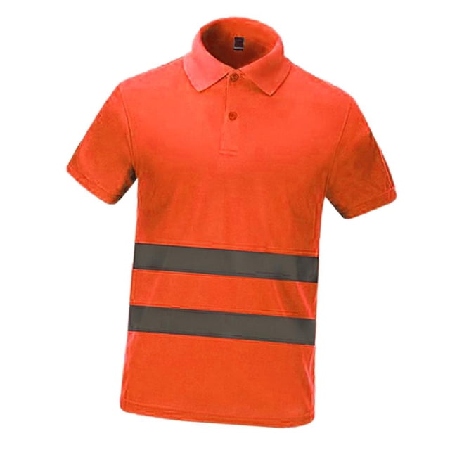 Camiseta Chalecos reflectantes de visibilidad perfecl para trabajo de seguridad Naranja L