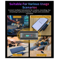 thumbnail image 3 of Portable Sound Card USB Conversion Interface Plug and Play Use for Guitar Ukulele Guitalele Mini Audio Mixer, 3 of 7