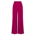 thumbnail image 5 of JGGSPWM High-Waist Wide Leg Slack Pants for Women Elegant Office Straight Fit Trousers with Front Seam Detail Hot Pink M, 5 of 7
