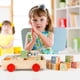 thumbnail image 2 of Bloques de construcción de madera Joqutoys para niños pequeños con vagón, 30 unidades, 2 of 8