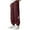 a-Red42294, variant on Mens Pants Casual Striped Jogger Pants Solid Color Elastic Waist With Drawstring Textured Side Patch Tapered Leg Trousers For Daily Wear Black M