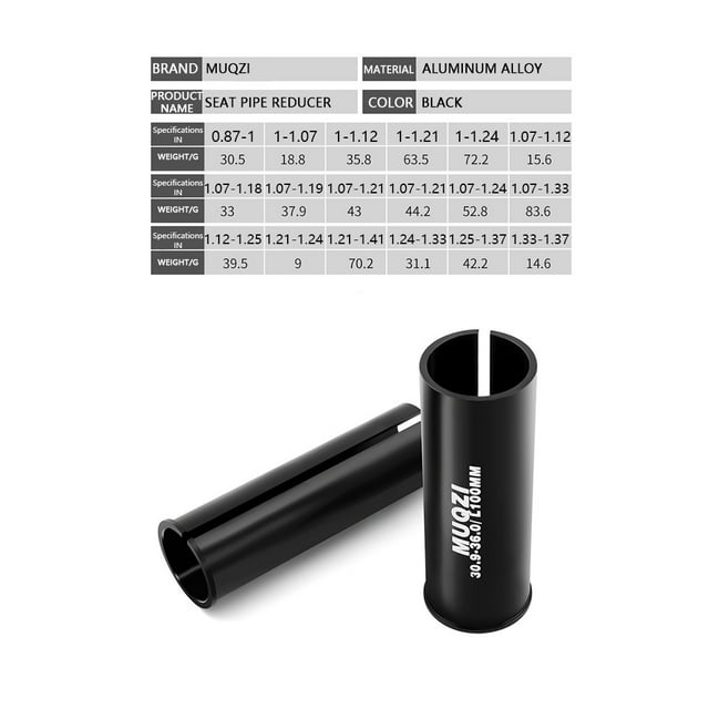 ziyahi Seatpost Shim Adapter Cycling Accessory Seatpostss Tube Sleeve Sitting Tubes Adapters Bike Component Modification Fittings 30.9-36MM